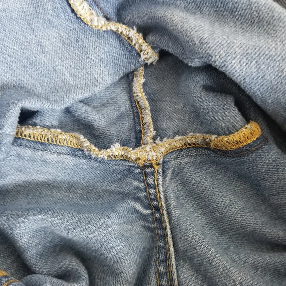 Wrangler Two-Tone Flare Jeans - Light Blue and Blue ' - Picture 12 of 15